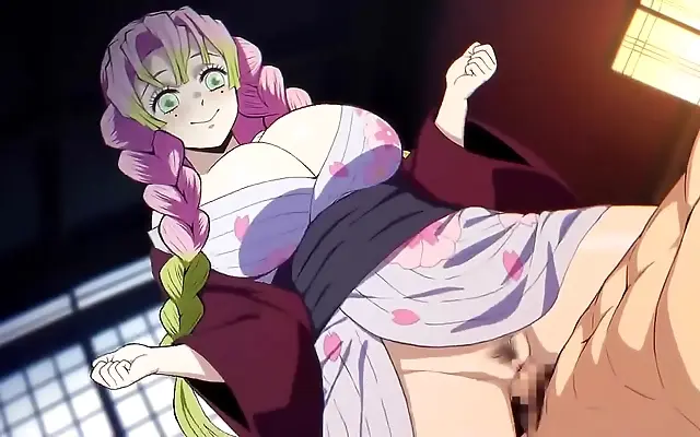 我的 精品乱 国产老 Cumming hard on big tits in demon slayer blowjob