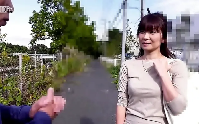 Buys Her White Panties Covered in Juice in the Bedroom with Big Boobed Japanese Wife