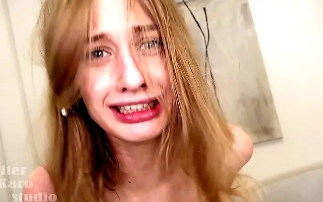 Bathroom Anal Session with Sasha Paige and Her Monster Cock Lover