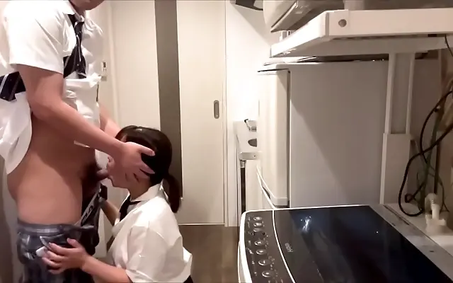 Japanese Tennis Babe Gets Hammered by Senior in Amateur 1 on 1 Action