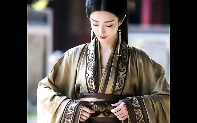 Staircase Seduction Sexy Chinese Martial Arts Goddess Shows Off Big Tits