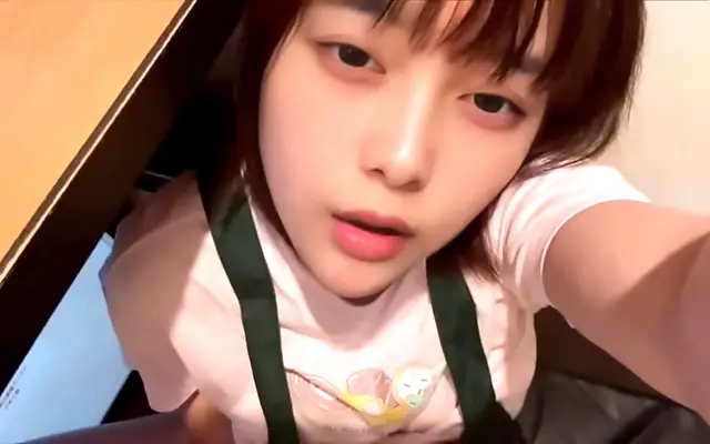 Dim room cleaning turns naughty Japanese cutie on while she finds cum-stained tissues