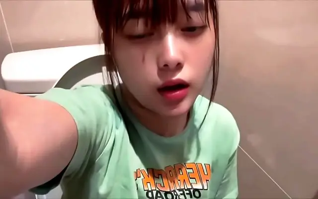 Supermarket Toilet Solo Session Foot Tease Orgasm