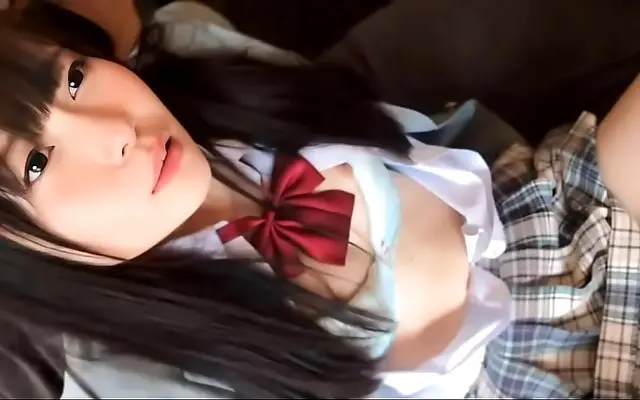 Parked Car Rendezvous Leads to Passionate Encounter with Stunning Japanese Weather Girl