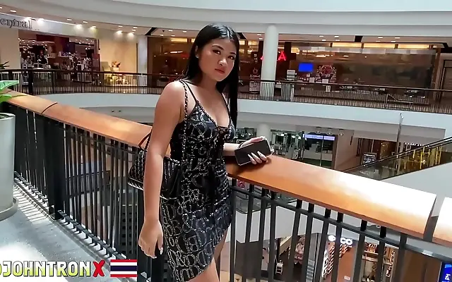Desk Slams Fit Asian Teen in Doggystyle for Juicy Creampie