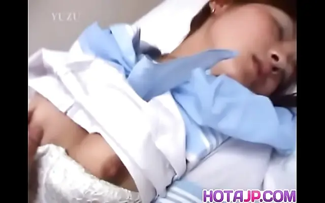 Office intern Yayoi Sudo gets wild with toys and hungry for cock