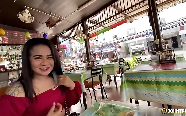 Office seduction petite Thai beauty craves white cock and creamy finish