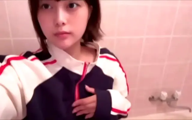 College girl sneaks naughty solo fun in the karaoke room