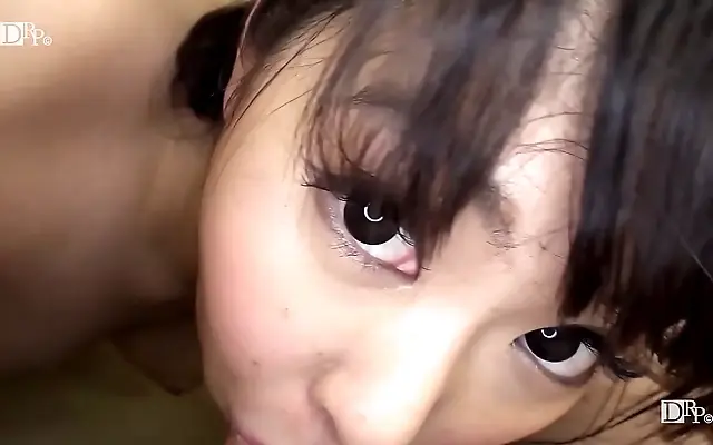 POV Close-Up Japanese Beauty Teases with Seductive Blowjob Action