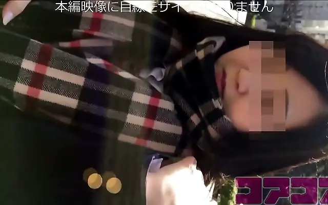 Behind the NHK building a uniformed teen gets stripped by a staff member
