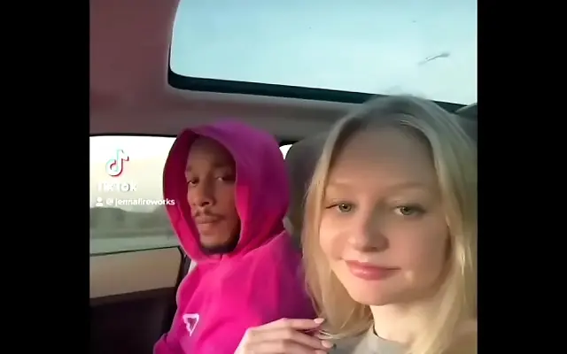Knows How To Make A Long Drive Better With A Sensual Interracial Blowjob