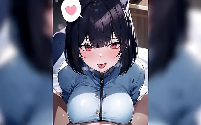 Japanese Police Girl Rides Cock Doggystyle On All Fours