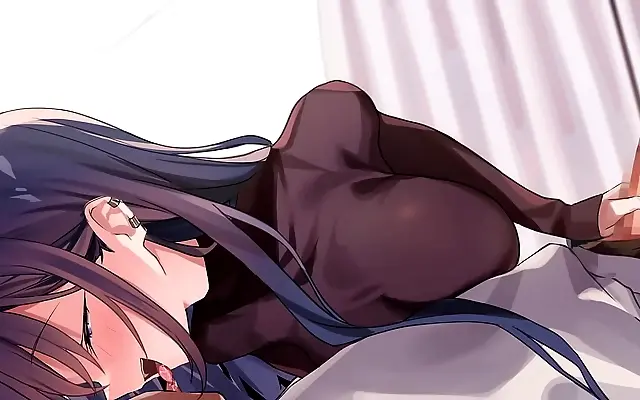 Behind the Velvet Curtain Neighbor Squeezes My Big Tits