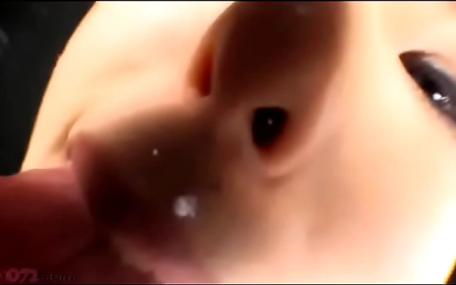 Two people share a slow virtual kiss with passionate acrylic play