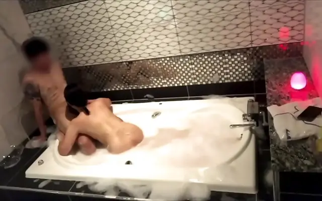 Sneaking Sex in the Bathtub with a Kinky Japanese Couple