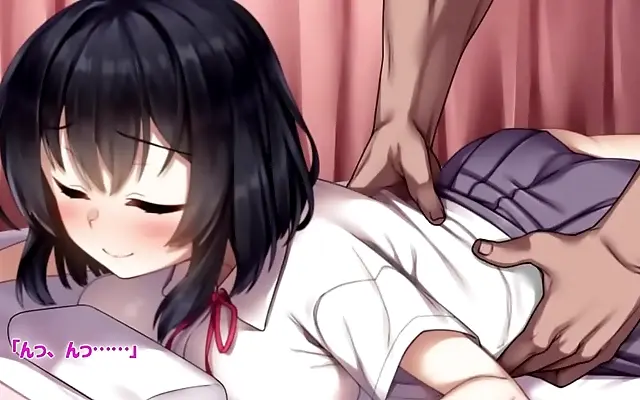 Lace lingerie massage leads to creampie fantasy with big-tits anime queen