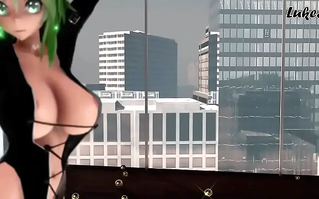 Intense Hentai Action with Busty Gumi Vocaloid