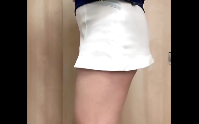 Frenzied Tennis Babe in School Uniform Gets Intense Anal Action