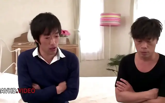 Office Threesome Temptations with Hot Japanese Maid Ruka's Double Blowjob Delights