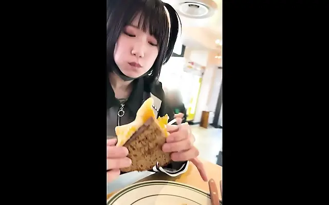 Silk-clad Japanese beauty rides huge cock with perfect tits and ass